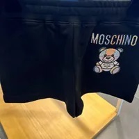 [S] MOSCHINO COLORFUL BEAR SIDE PATCH SHORT SHORTS,BLACK, DV0318-0428-2555 (SM781)