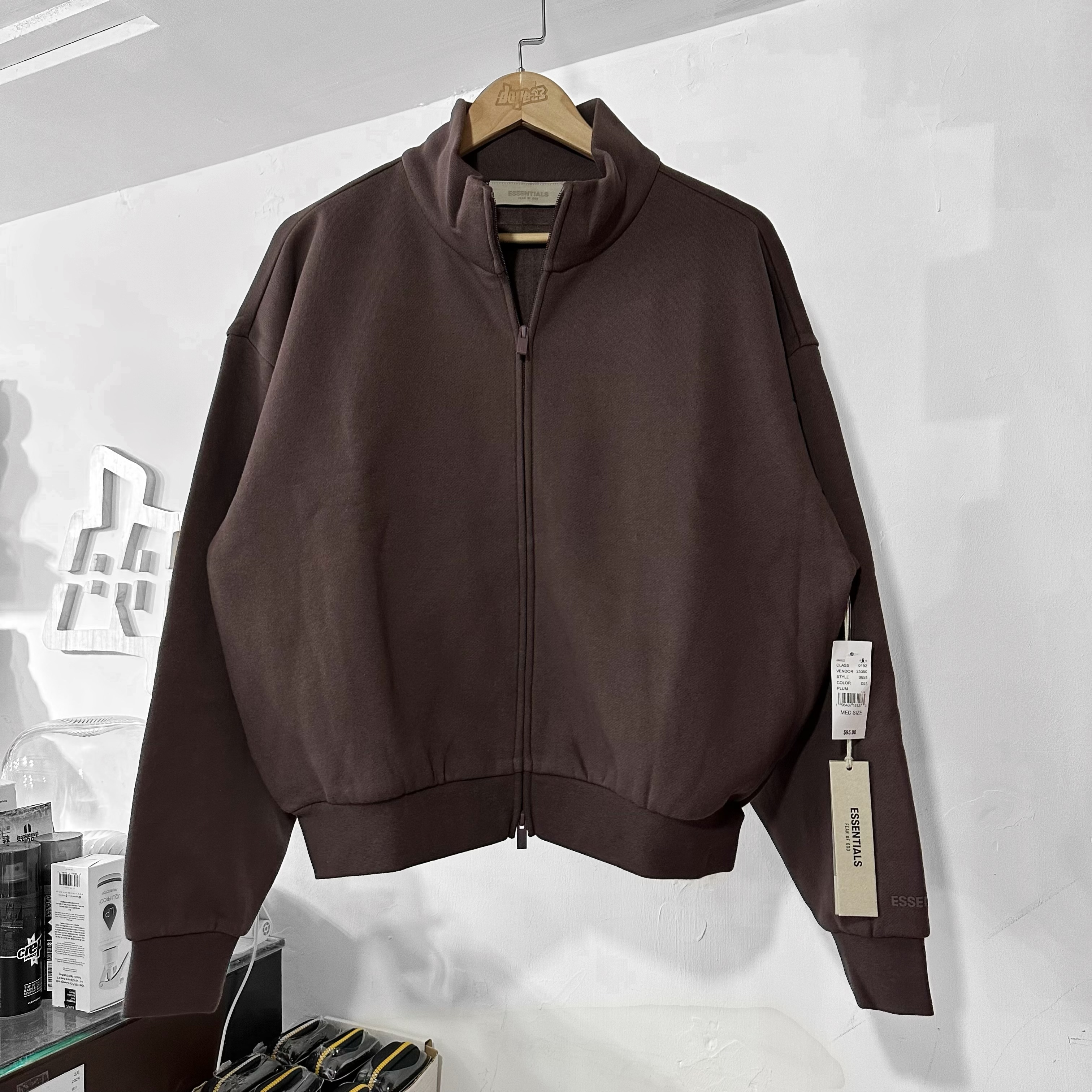 Fear Of God Essentials SS23 Fullzip Jacket 拉鏈外套 Plum 紫色
