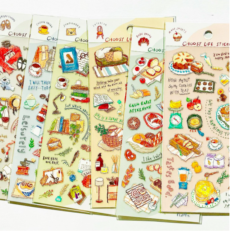 CHOOSY LIFE 透明PET貼紙｜日本Mind Wave