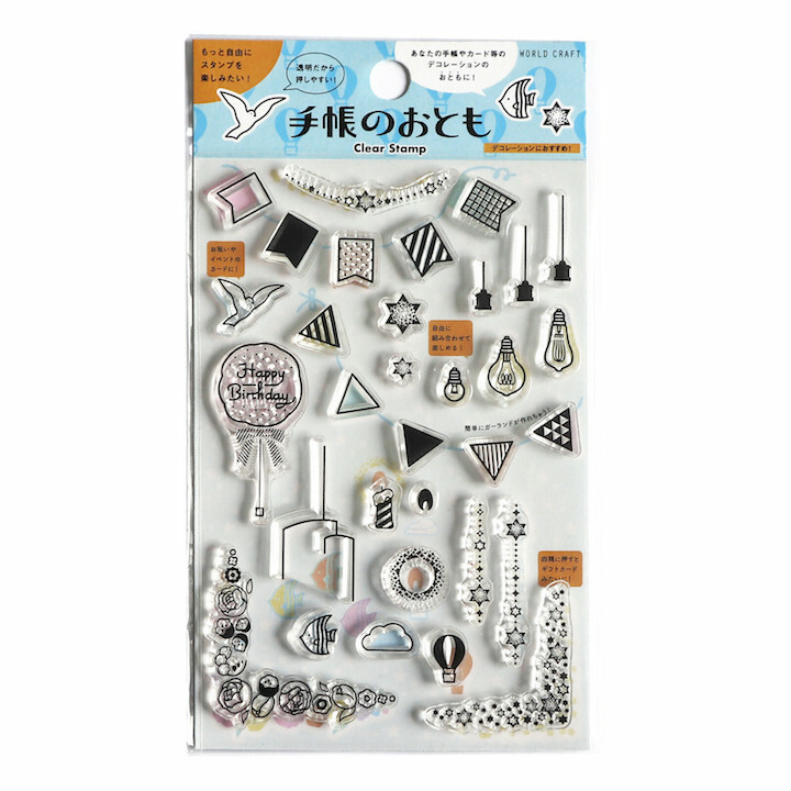 花環 透明印章組 ｜日本WORLD CRAFT