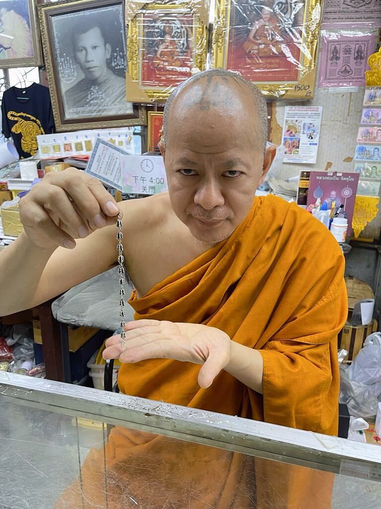 龍婆本廟開光加持 人緣桃花手純銀鏈