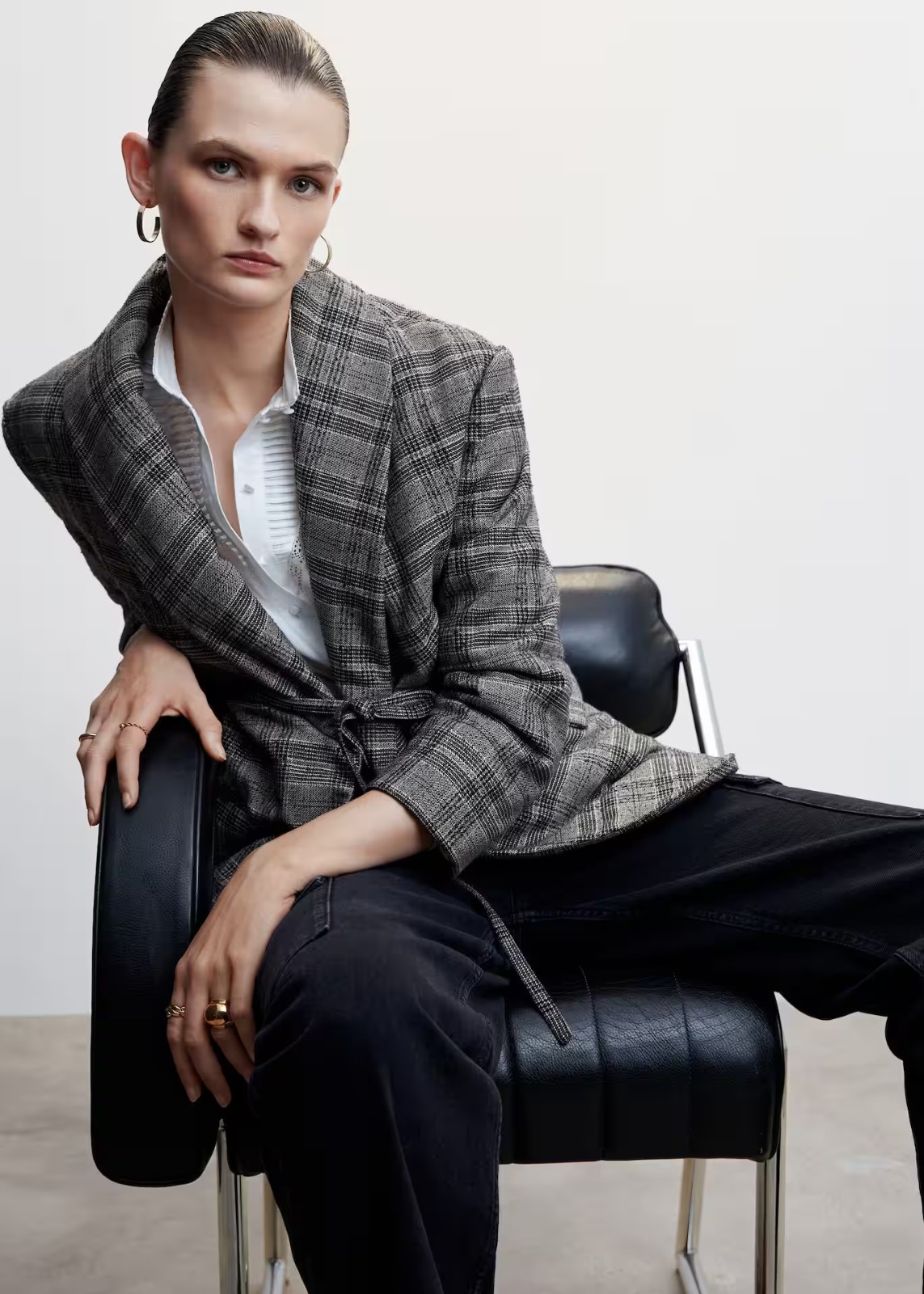 【預購】MANGO K020602 格紋外套