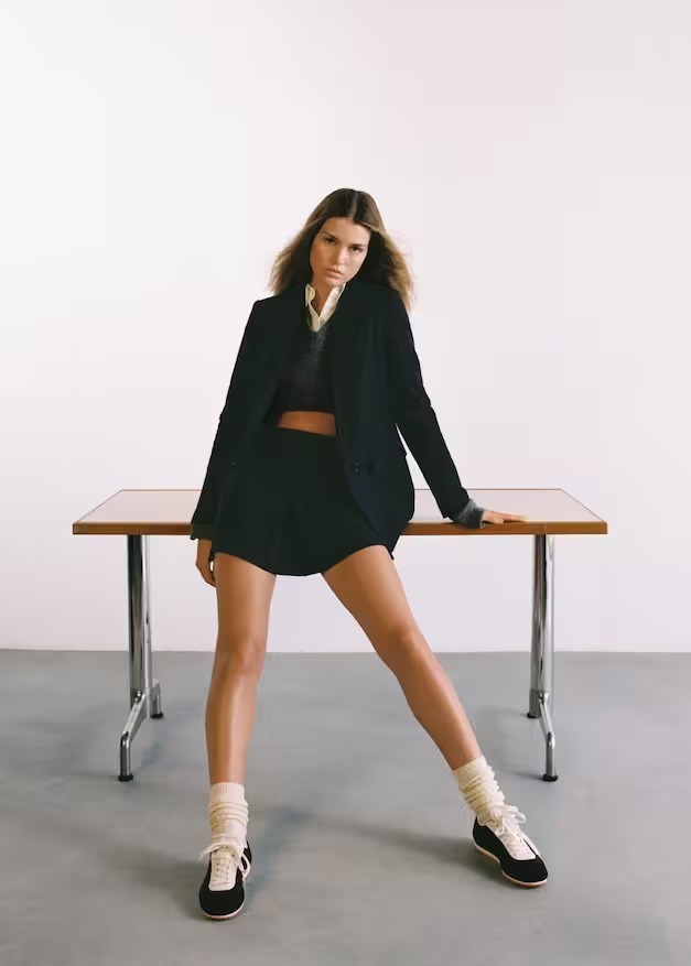 【現貨】MANGO K020694 西裝料短裙