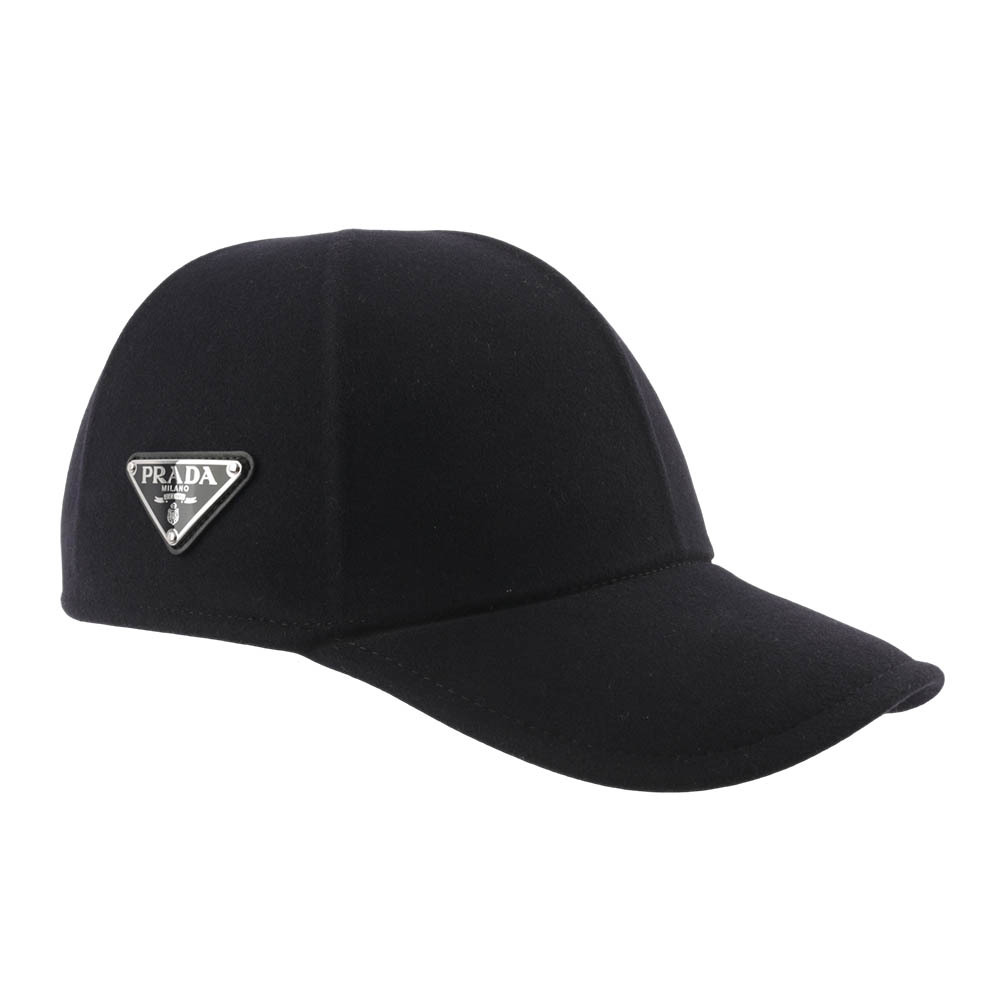 【PRADA】經典三角牌標誌棒球帽 M (海軍藍) 2HC249 2DUF F0008