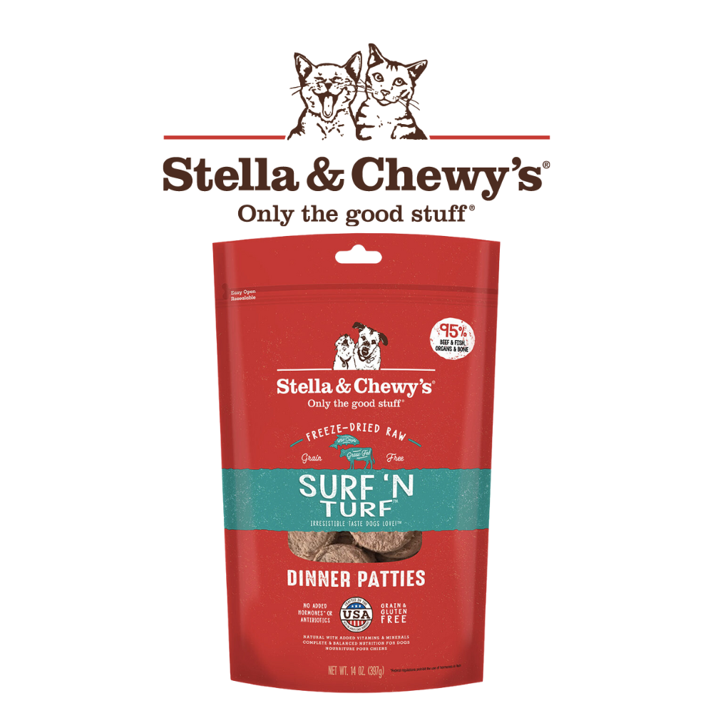 Stella & Chewy's - 美國凍乾狗糧 - 海鮮佳餚(牛肉及三文魚肉配方) (5.5oz/14oz/25oz)