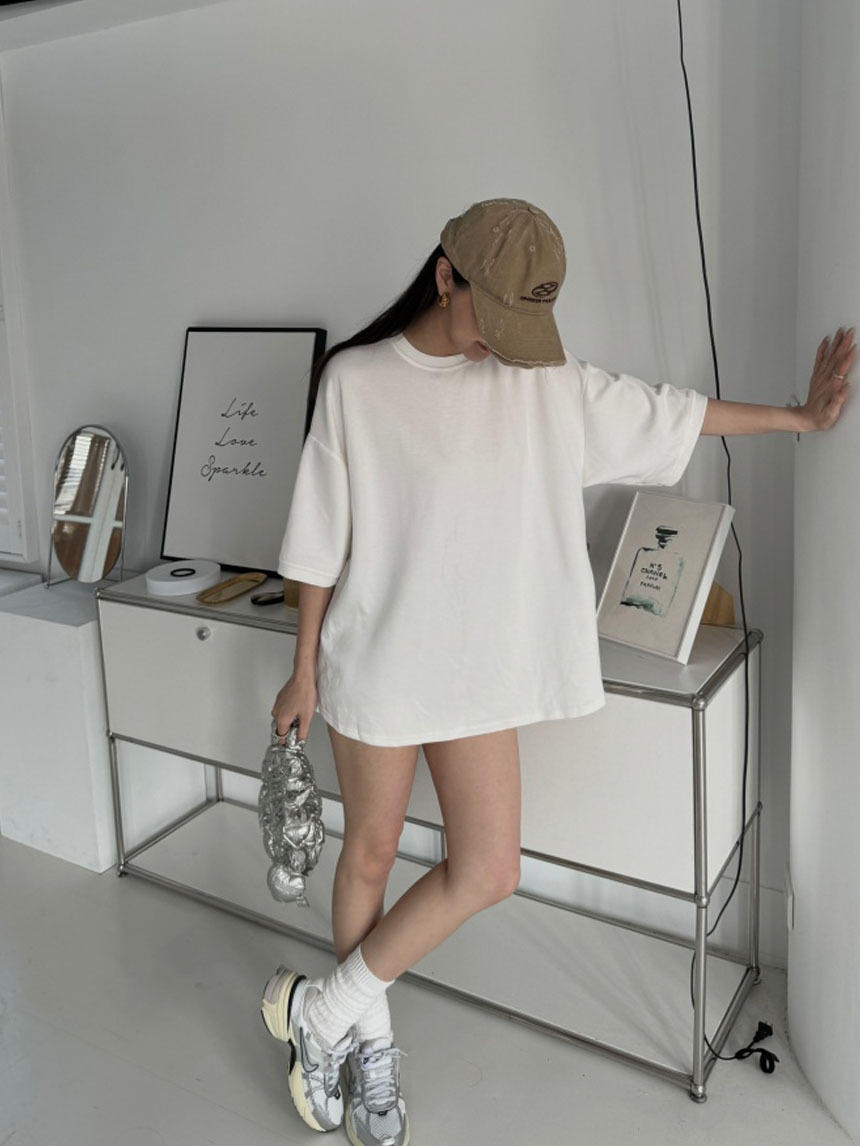 太空棉寬版素面T*7色