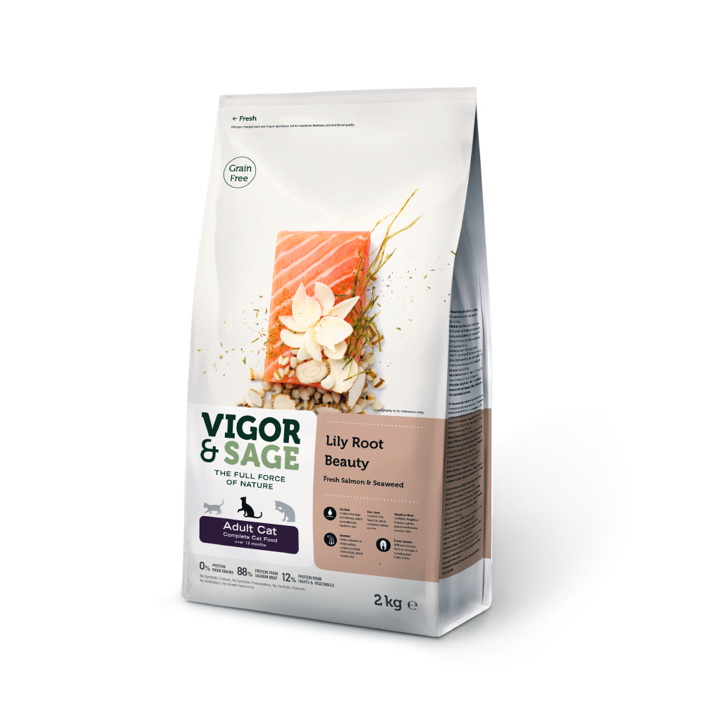 Vigor & Sage®  | 百合美毛成貓糧 2kg