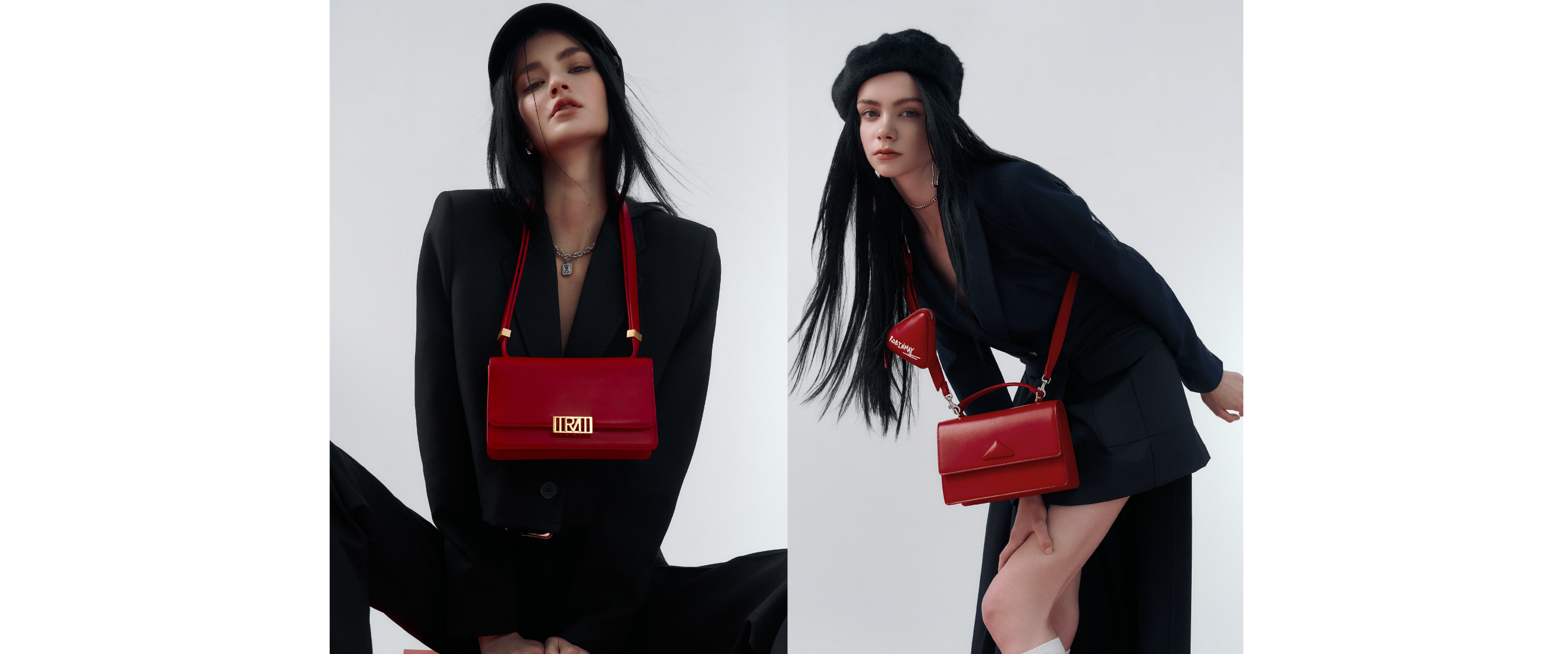 走春穿搭03：背紅色包包拿紅包