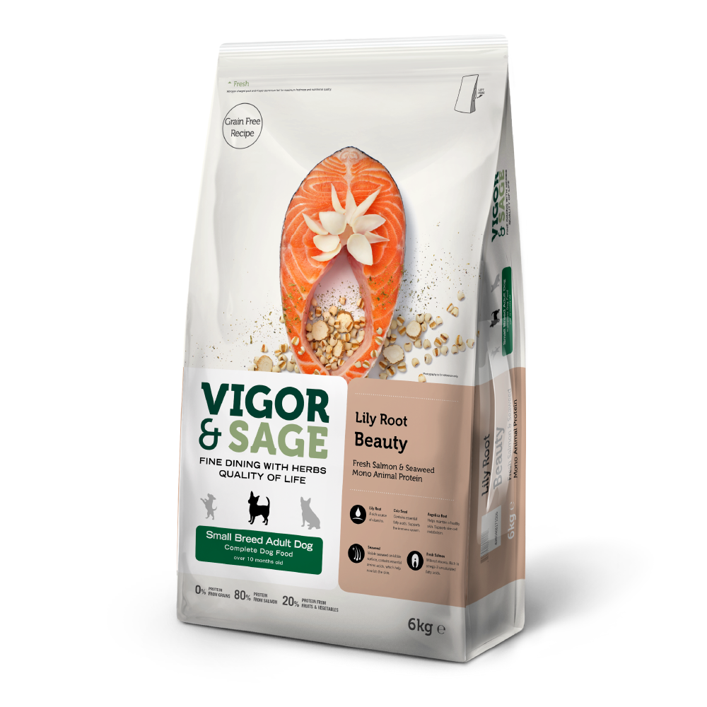 Vigor & Sage® | 百合美毛小型成犬糧 6kg