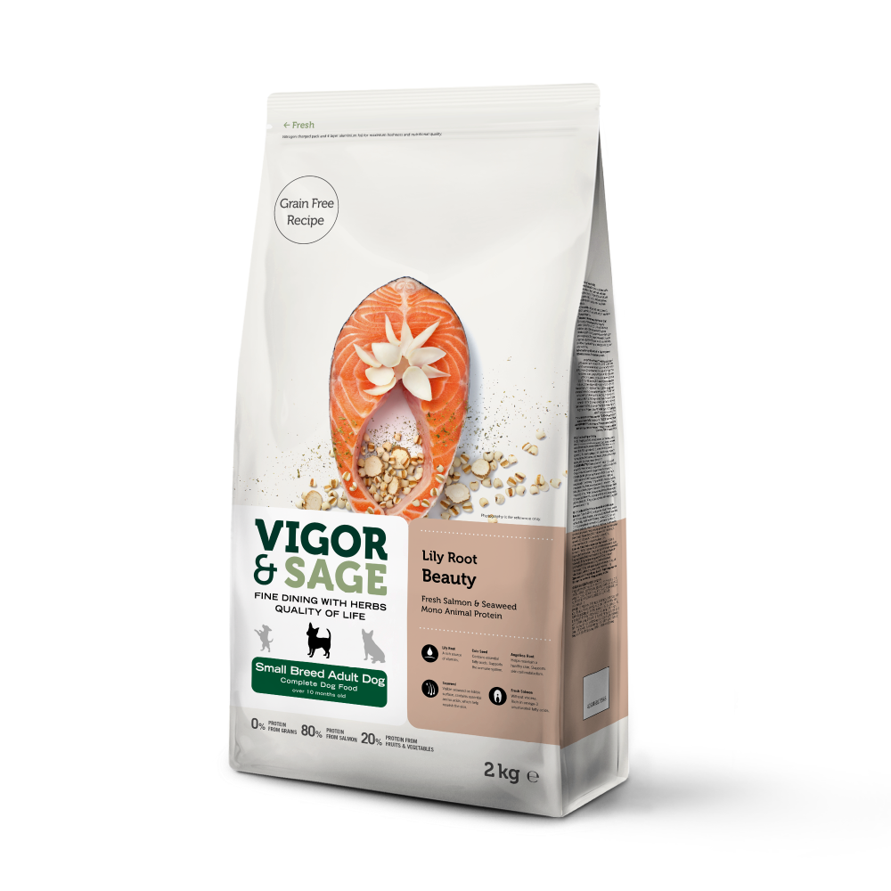 Vigor & Sage® | 百合美毛小型成犬糧 2kg