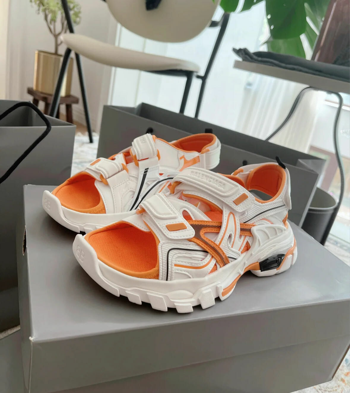 Balenciaga track white orange  -M