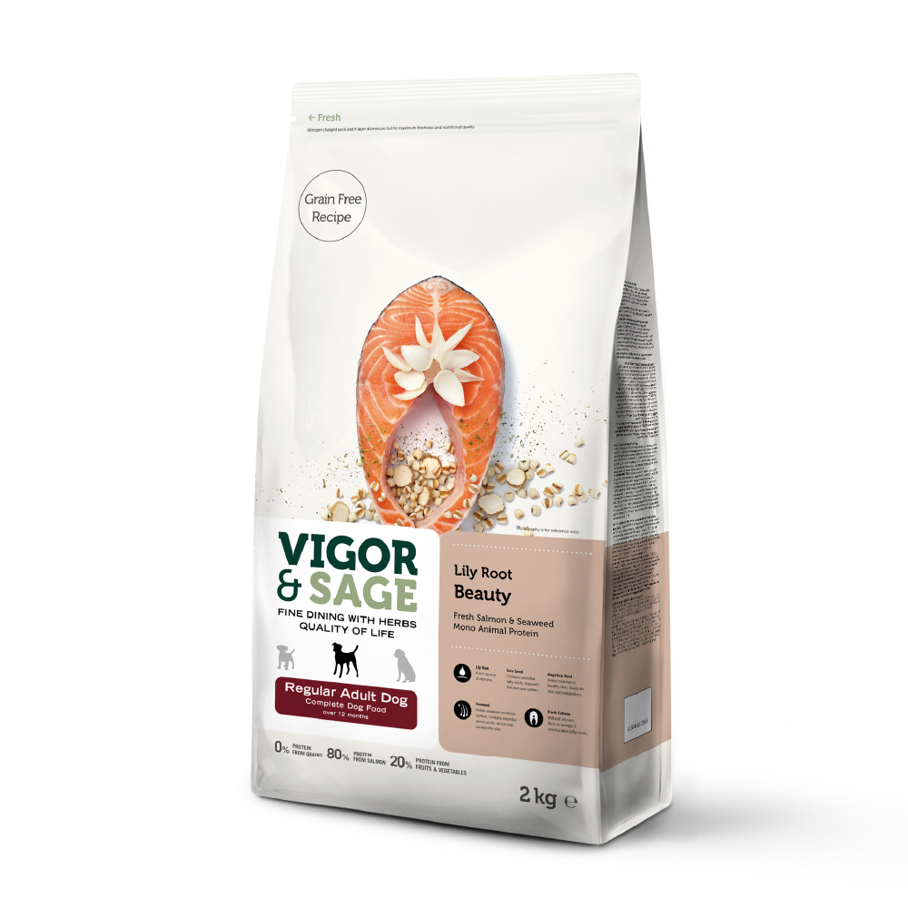 Vigor & Sage® | 百合美毛全犬種成犬糧 2kg