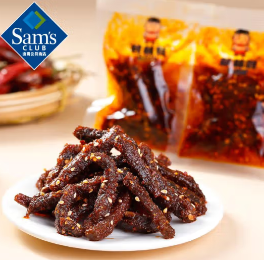 棒棒娃（BBW）麻辣牛肉休閒肉脯零食（麻辣味）500g *1袋