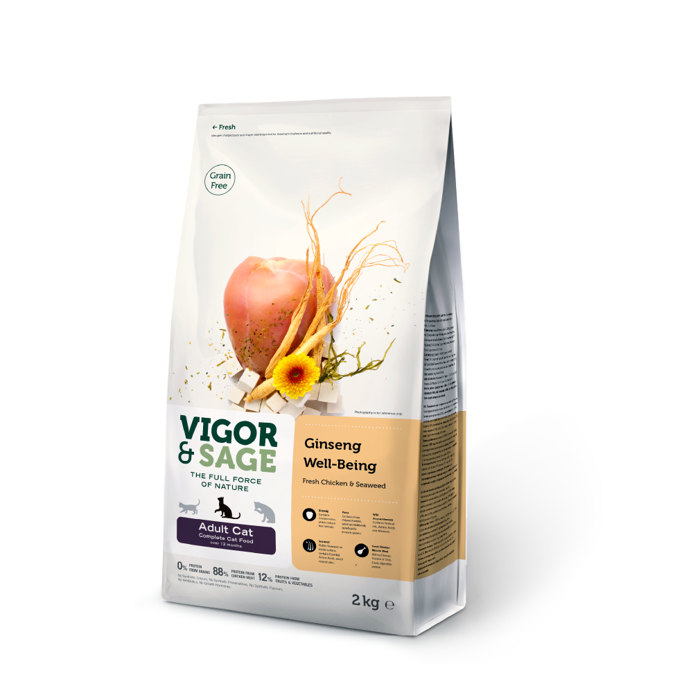 Vigor & Sage® | 人參健體成貓糧 2kg