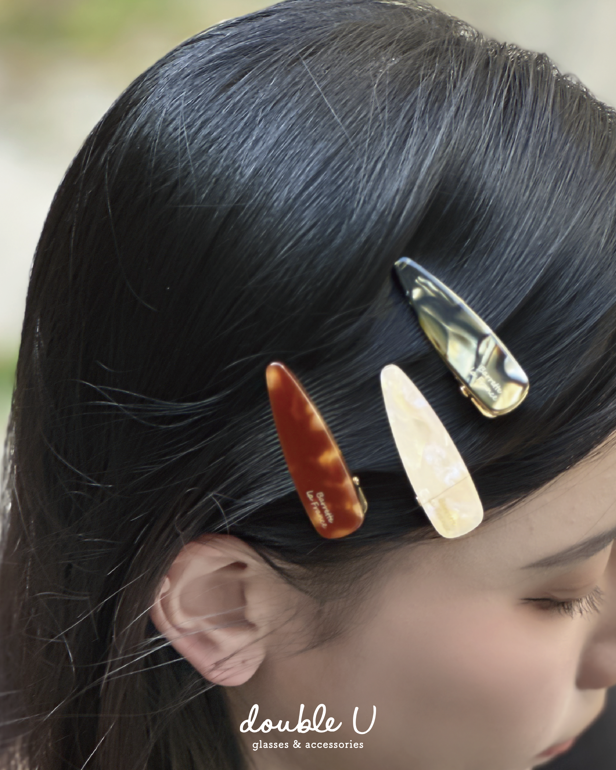 復古少女一字髮夾・Hair Accessories (CCP10026)
