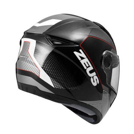 ZEUS 瑞獅 ZS811 AL6 珍珠黑/白紅｜zeus helmets 全罩式安全帽 全罩頭盔 全罩式