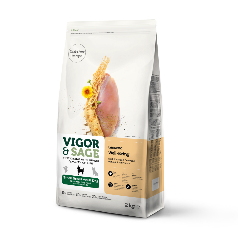 Vigor & Sage® | 人參健體小型成犬糧 2kg