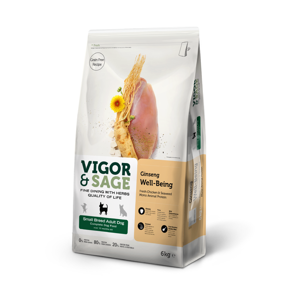 Vigor & Sage® | 人參健體小型成犬糧 6kg