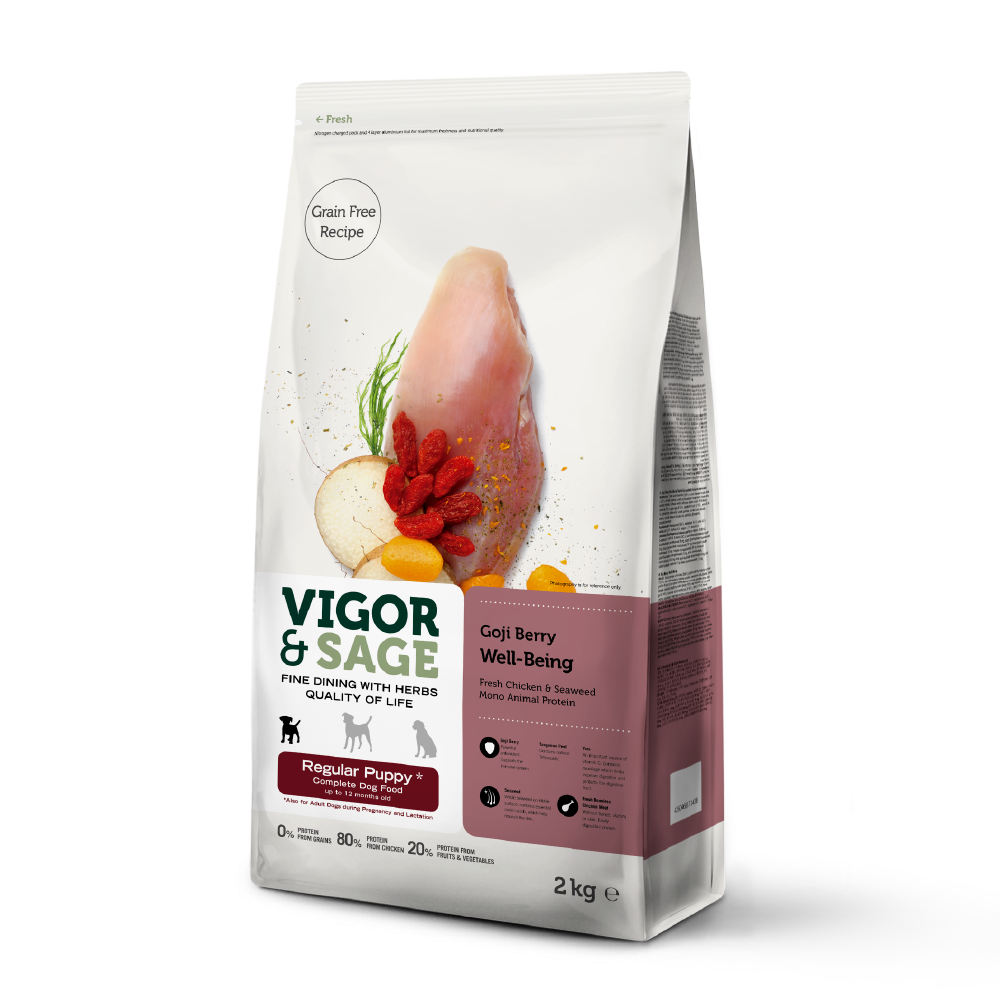 Vigor & Sage® | 枸杞助長幼犬糧 2kg