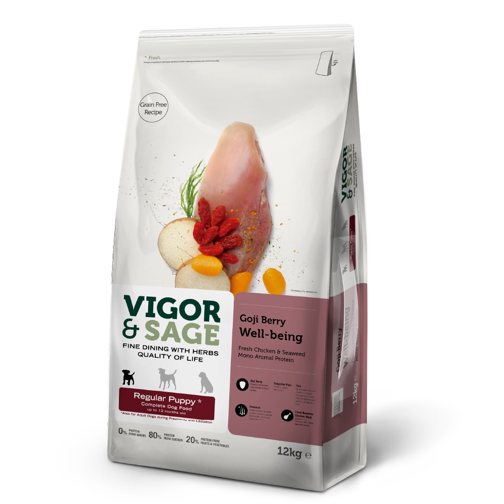 Vigor & Sage® | 枸杞助長幼犬糧 12kg
