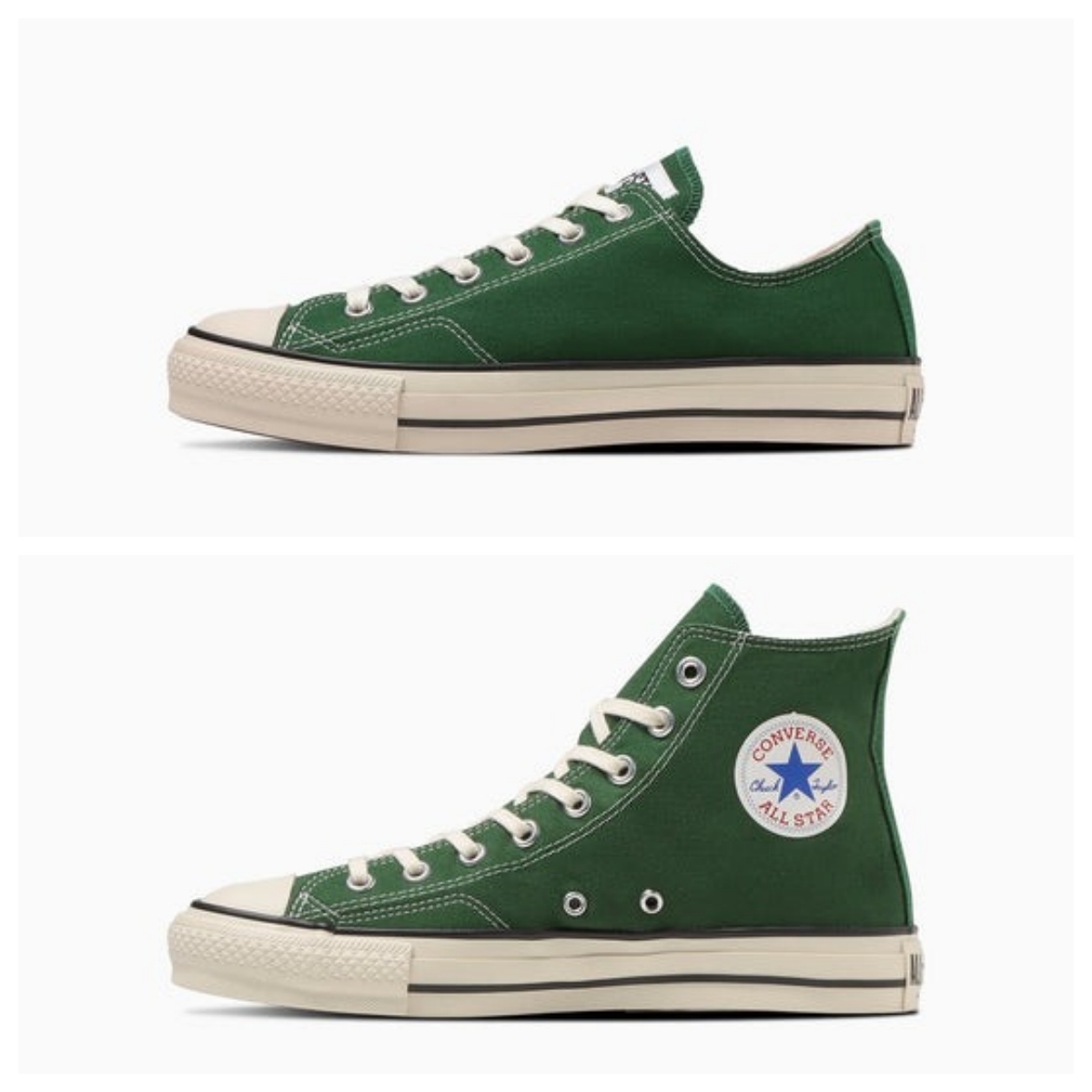 預購┃CONVERSE CANVAS ALL STAR J 80s OX HI 綠色帆布日本製低筒高筒