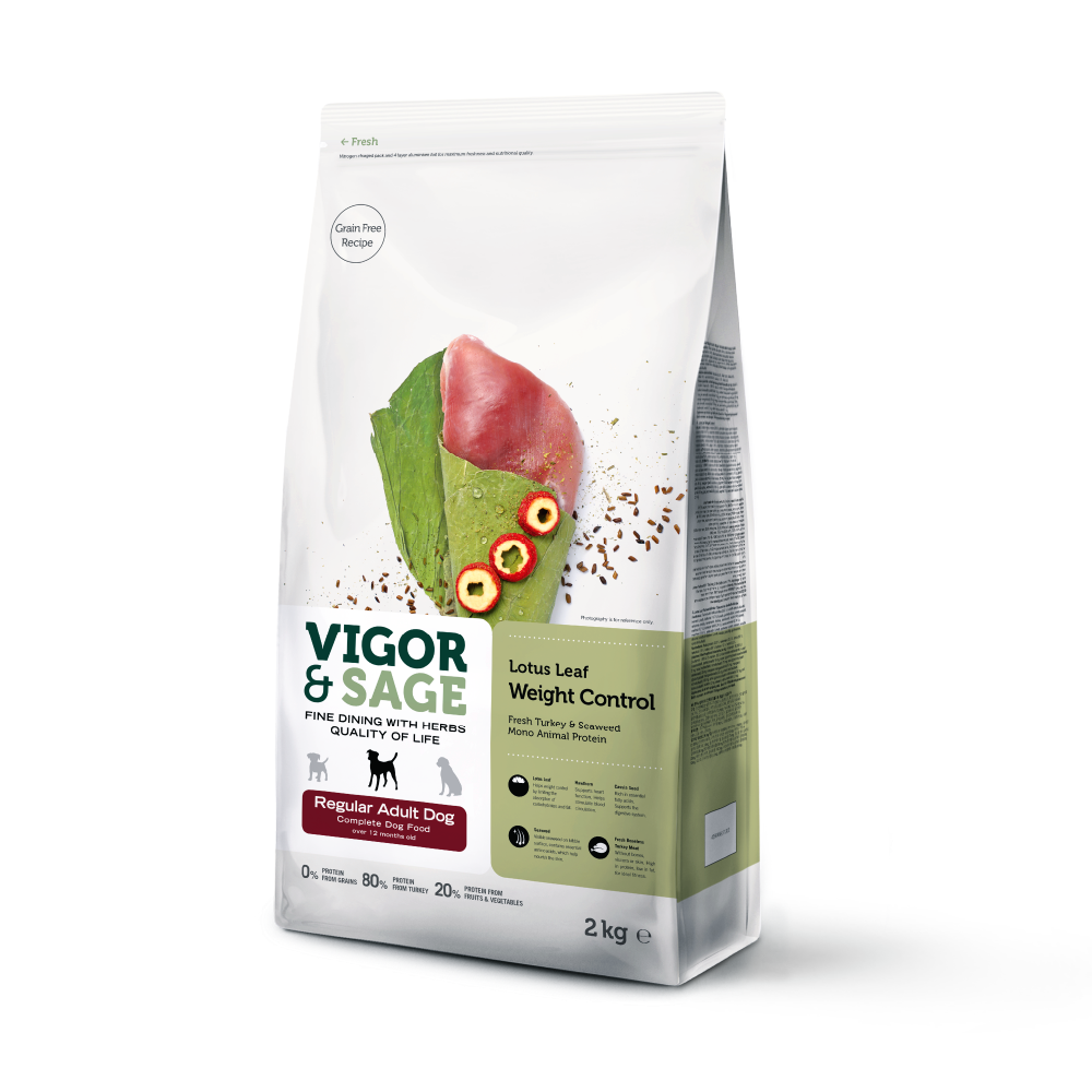 Vigor & Sage® | 荷葉控制體重成犬糧 2kg