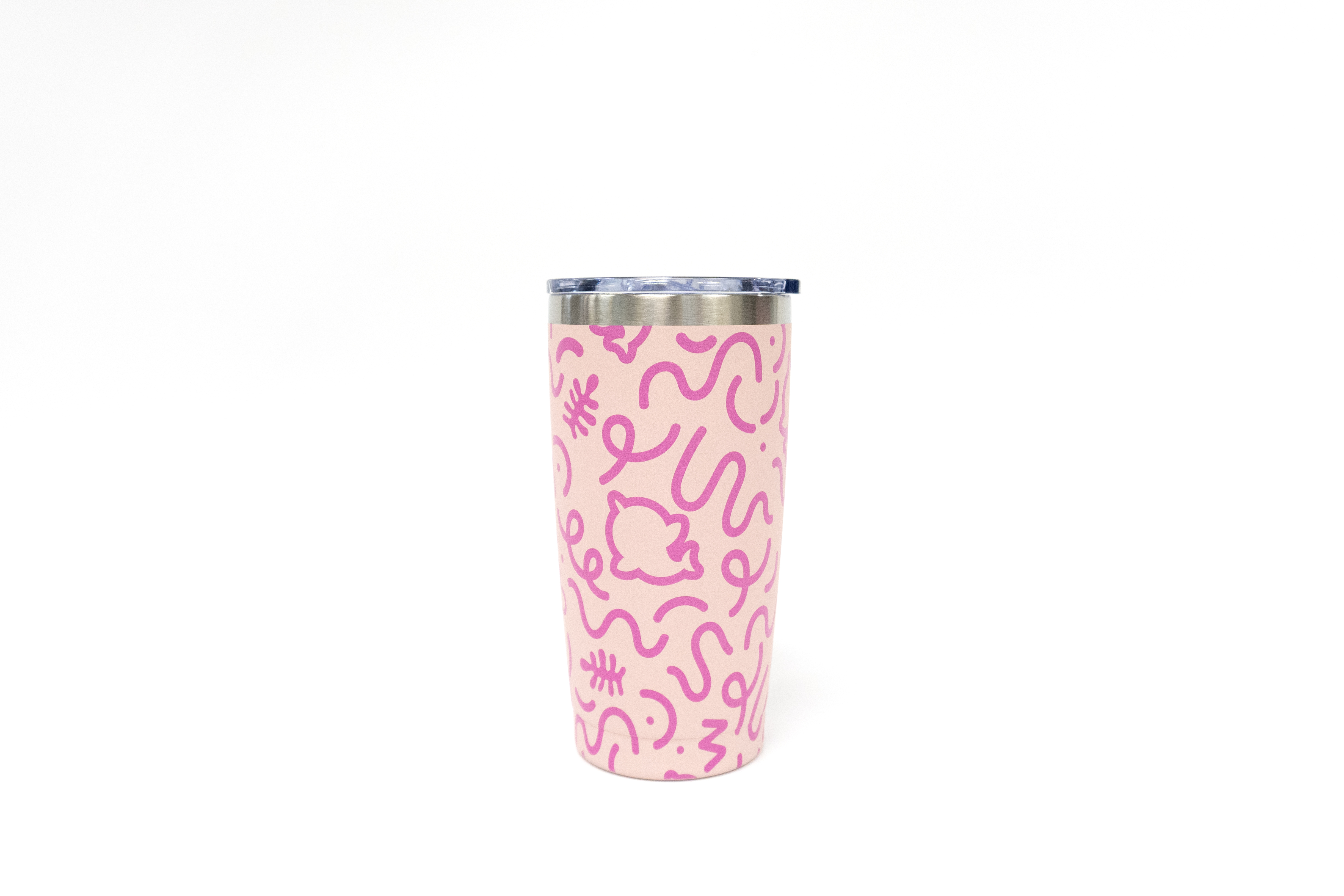 Baby Shark - 鯊魚寶寶 - 保温咖啡杯(粉色款)