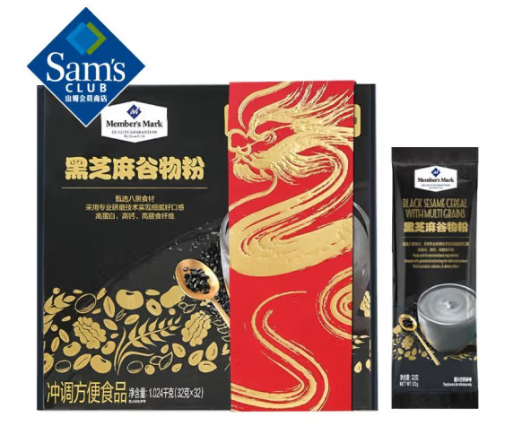 Member's Mark 黑芝麻穀物粉 1.024kg(32g*32)*1盒