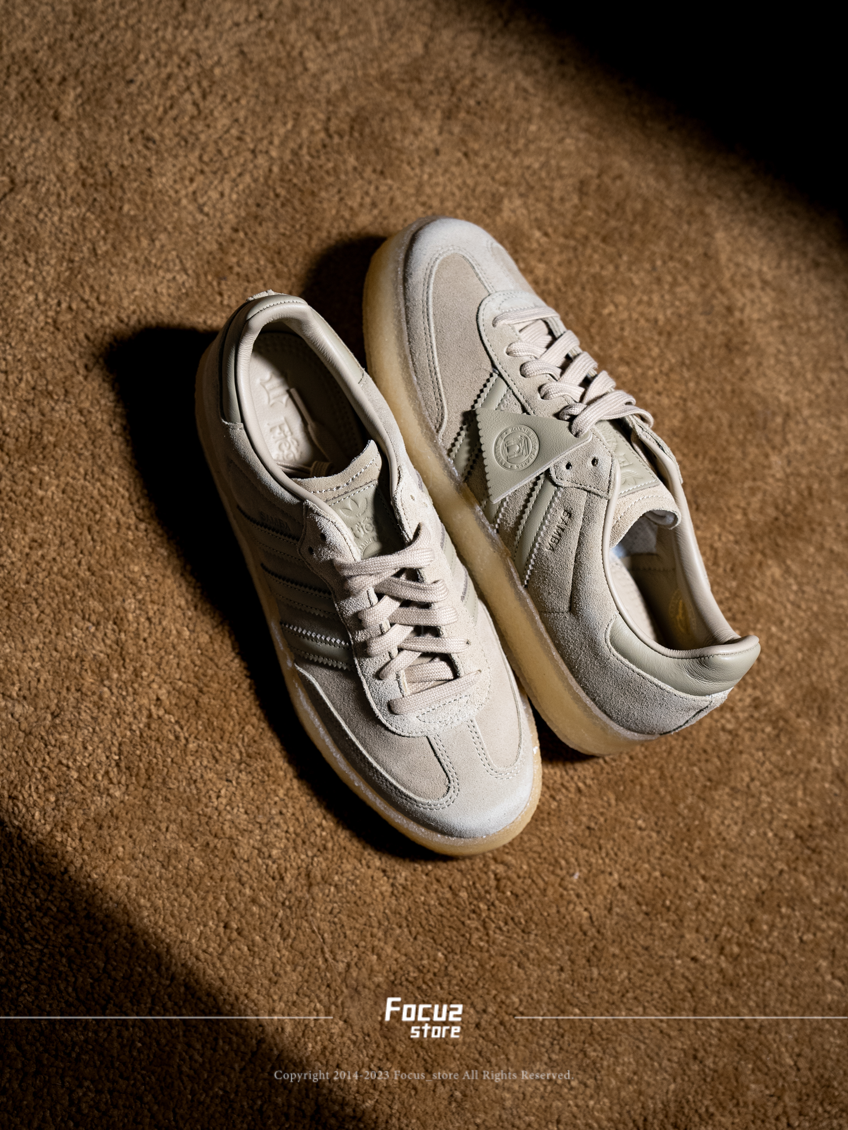 【Focus Store】現貨秒發 Ronnie Fieg x Clarks x Adidas Samba "Savannah" 四方聯名 ID7298