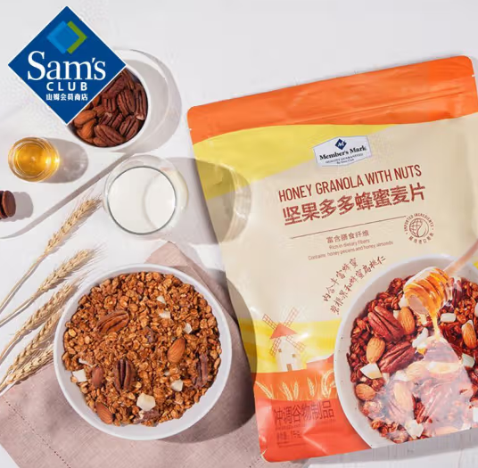Member's Mark堅果多多蜂蜜麥片 1kg*1袋
