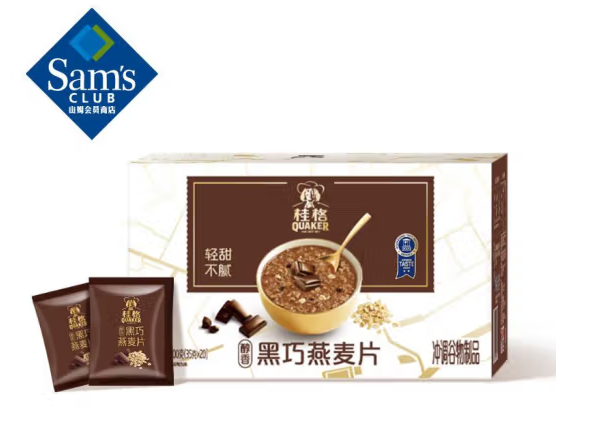 桂格 黑巧燕麥片 700g(35g*20)*1盒