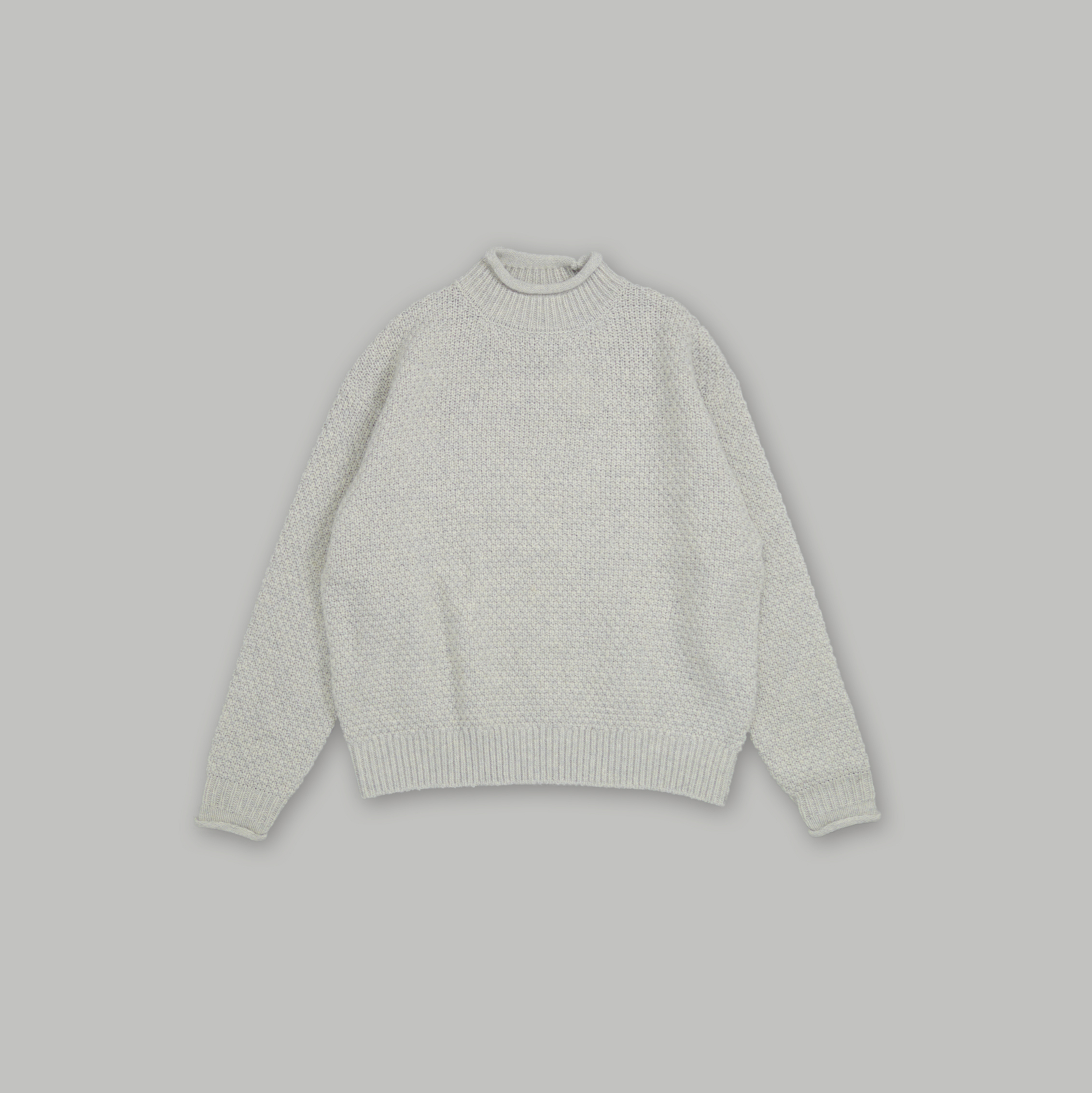 J.P.L. 捲邊領落肩鹿子織羊毛衫 ╭ 2色 ╮