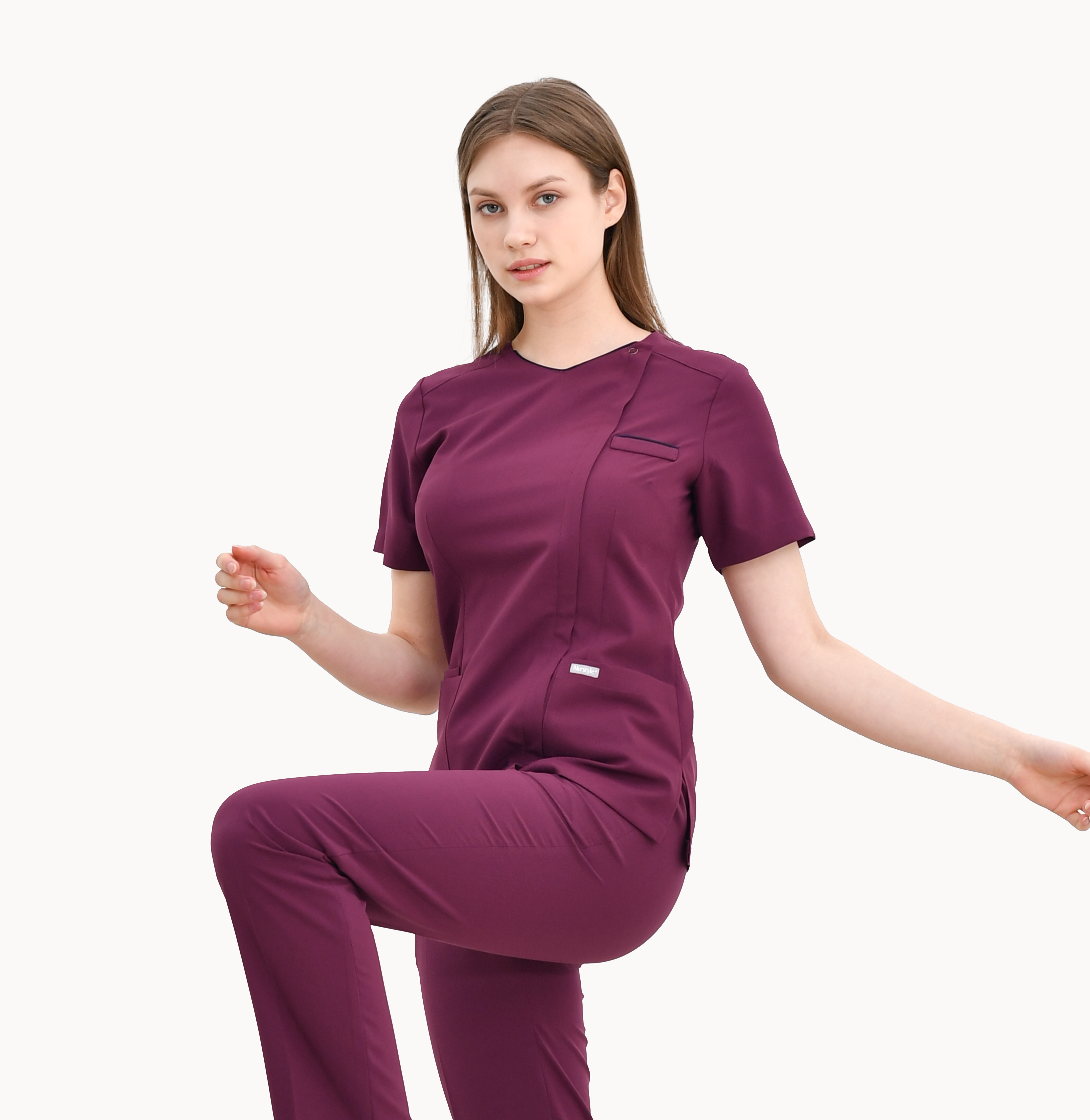 20816 EASYLIGHT 護士服 酒紅色