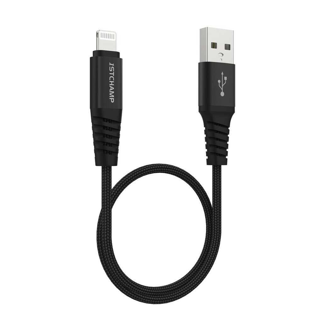 First Champion | USB-A to Lightning 30cm/1.2M/1.8M 黑色/粉色/灰色【First Champion 官方授權經銷】