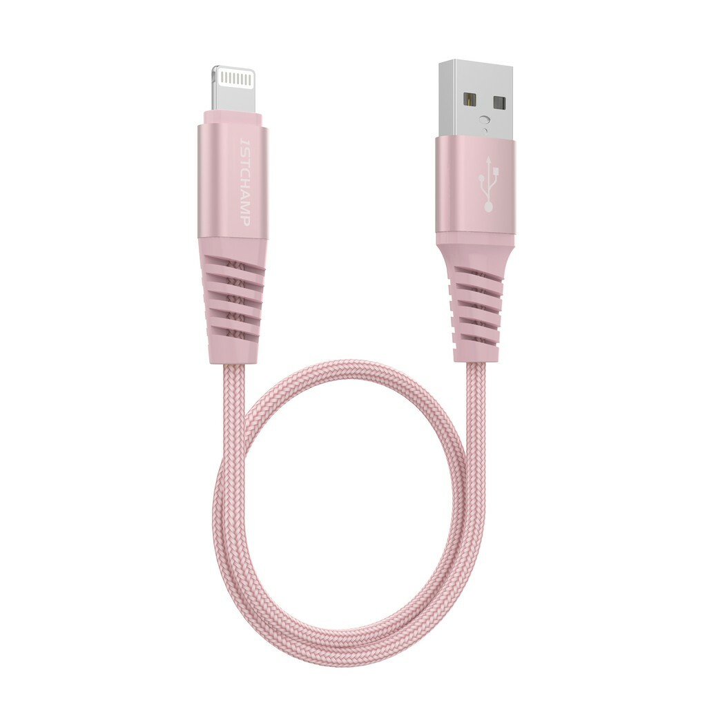 First Champion | USB-A to Lightning 30cm/1.2M/1.8M 黑色/粉色/灰色【First Champion 官方授權經銷】