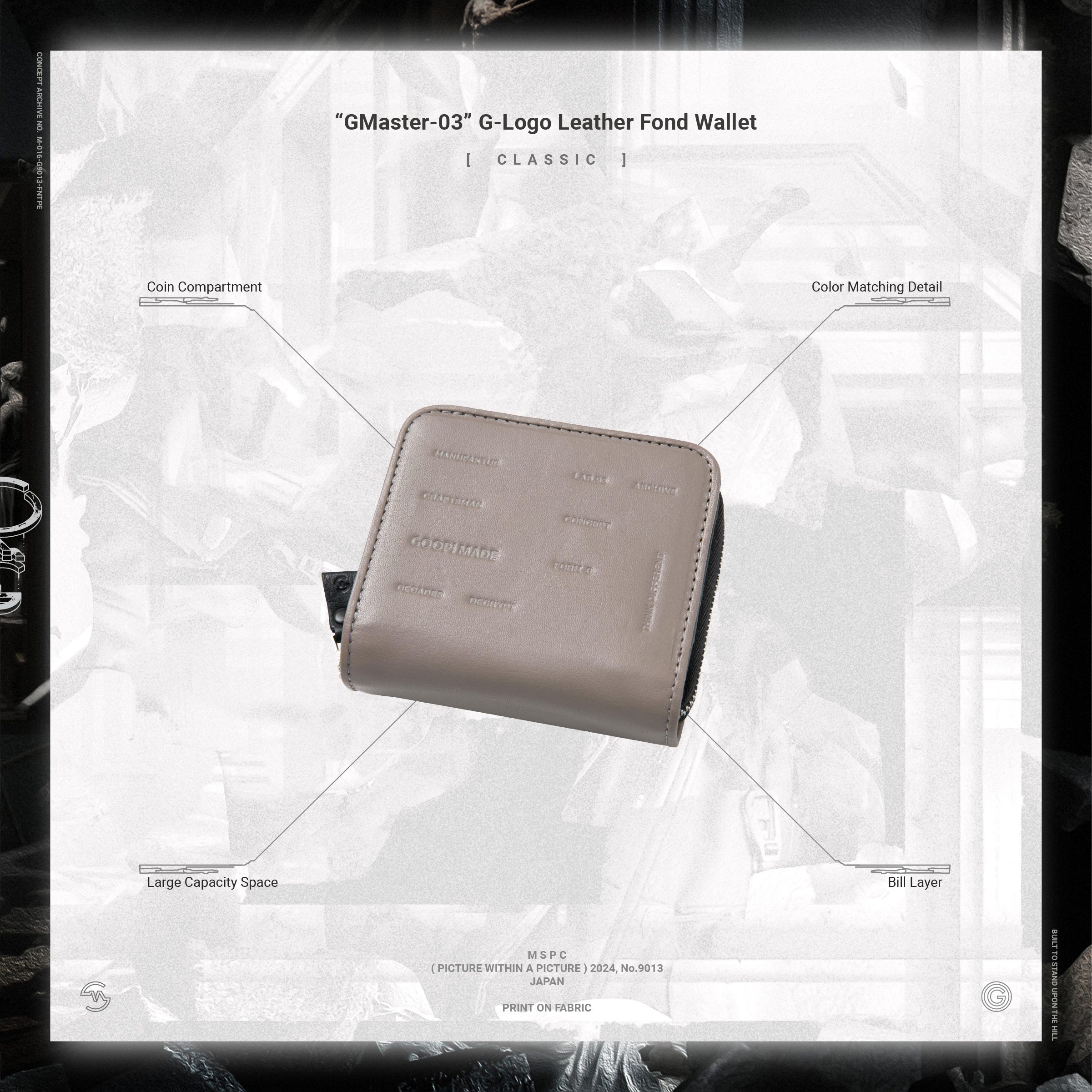 GOOPiMADE “GMaster-03” G-Logo Leather Fond Wallet - Classic