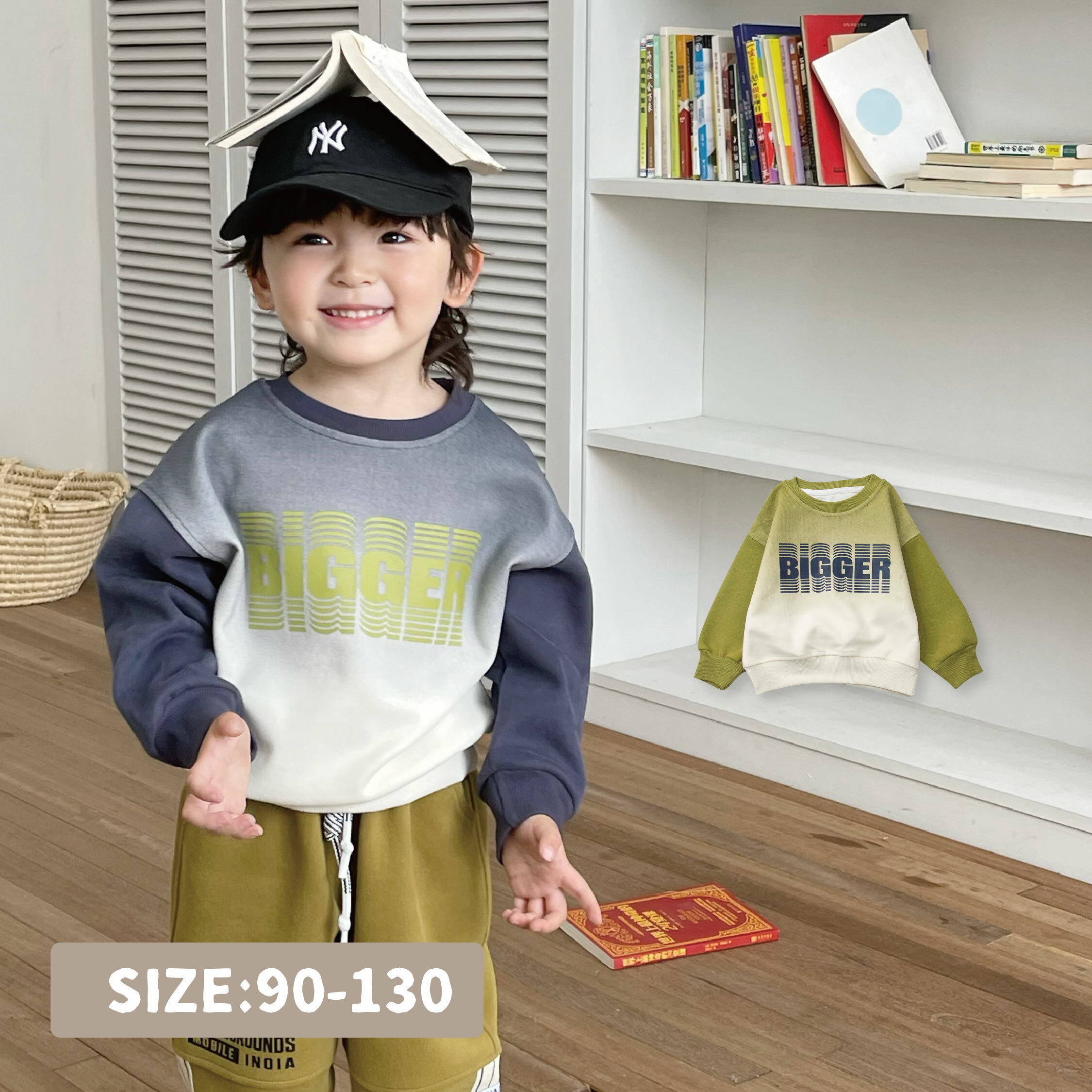 【H35128】美式潮流漸層暈染上衣＊二色