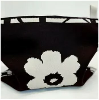 [S] RELUZZO FLOWER KNITTED TISSUES BAG SMALL SIZE, SZZ308 (SZZ308)