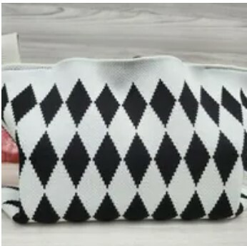 [S] RELUZZO DIAMOND KNITTED TISSUES BAG SMALL SIZE, SZZ309 (SZZ309)