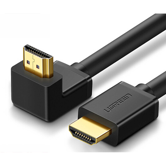 UGREEN - HDMI 2.0 直對彎高清線 – 大邊朝內 (1M / 2M)