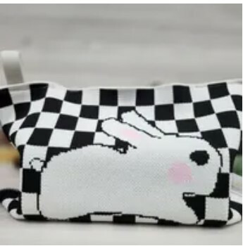 [S] RELUZZO RABBIT KNITTED TISSUE BAG SMALL SIZE, SZZ306 (SZZ306)