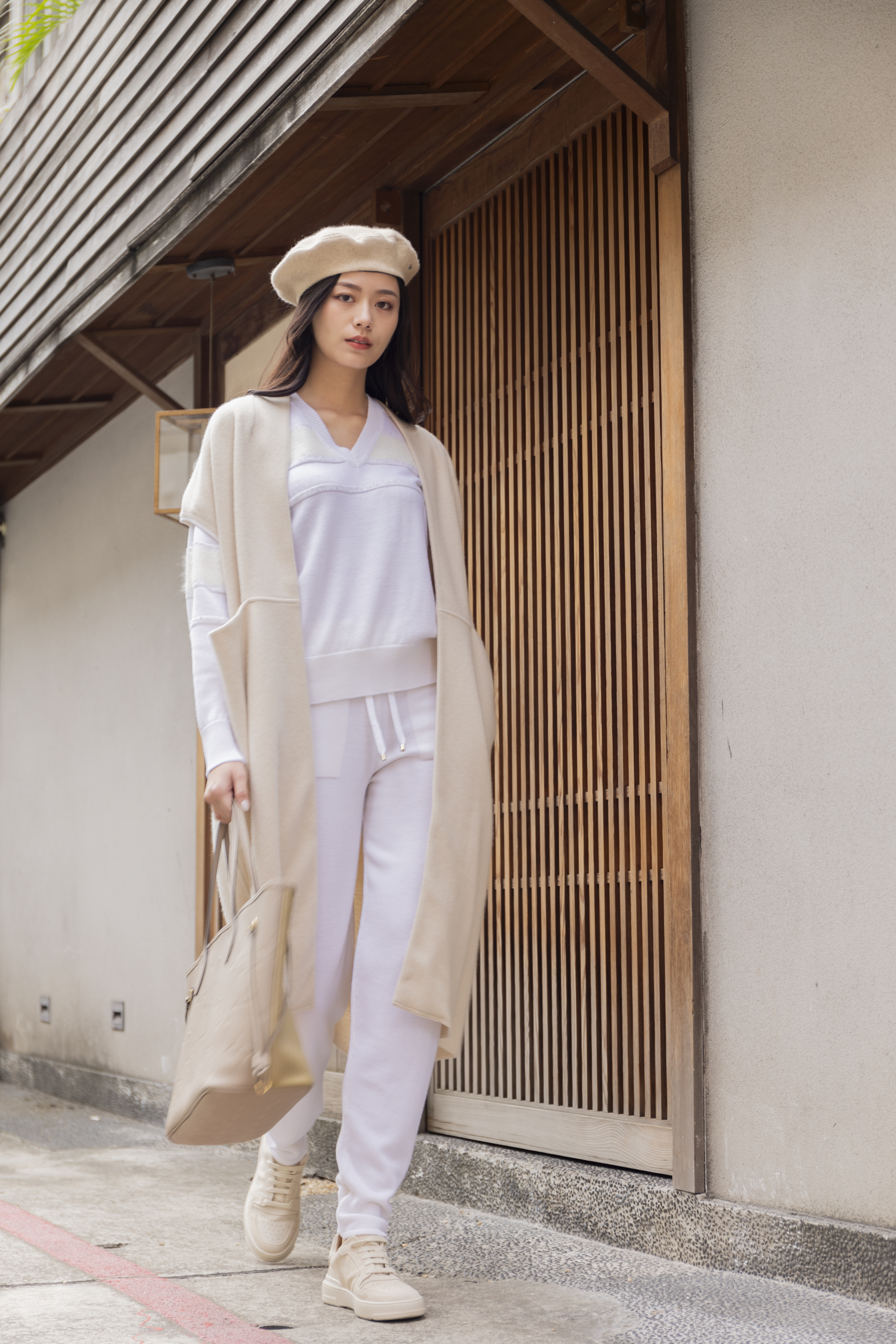 LORENA ANTONIAZZI 毛料褲(米白)