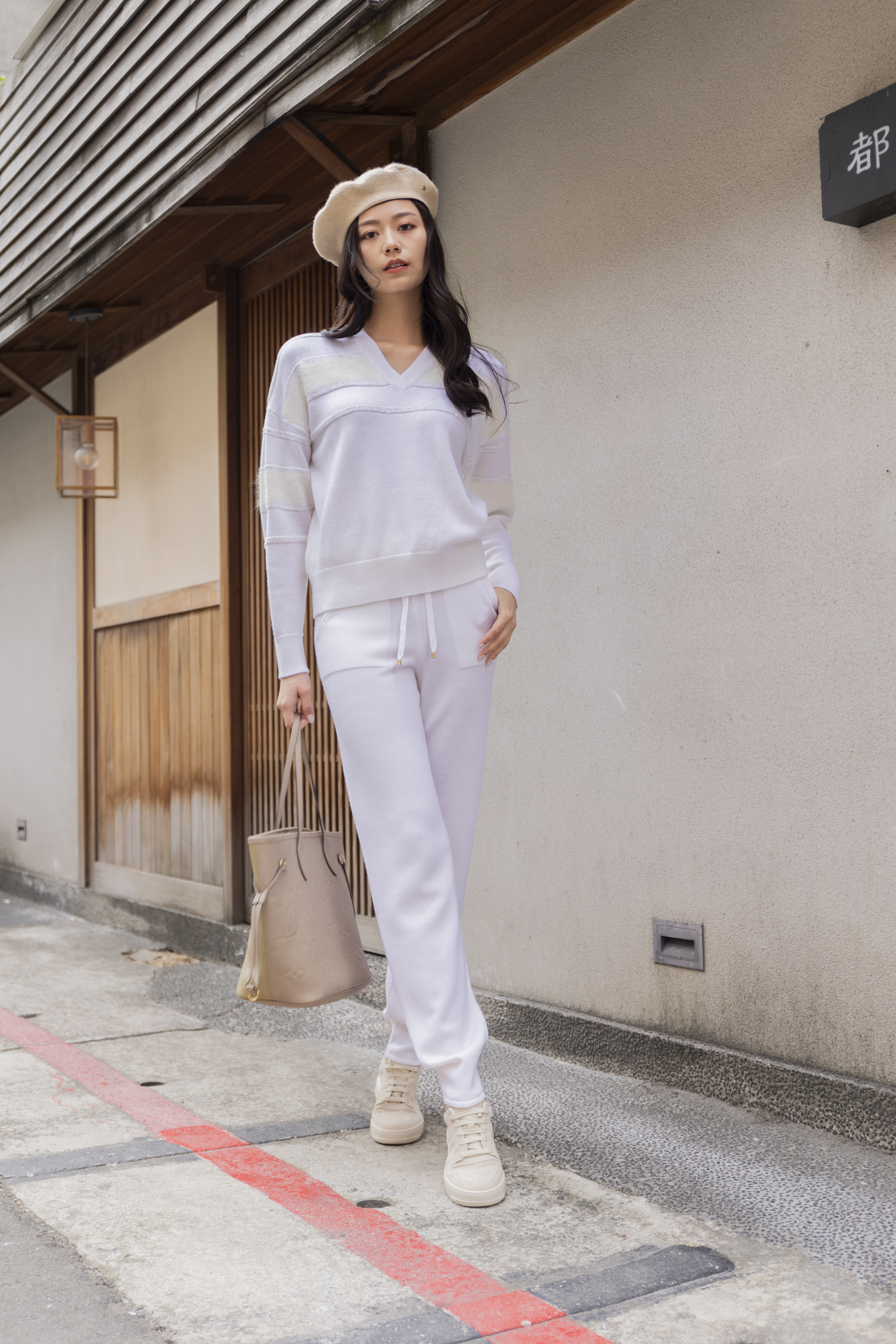 LORENA ANTONIAZZI 毛料褲(米白)