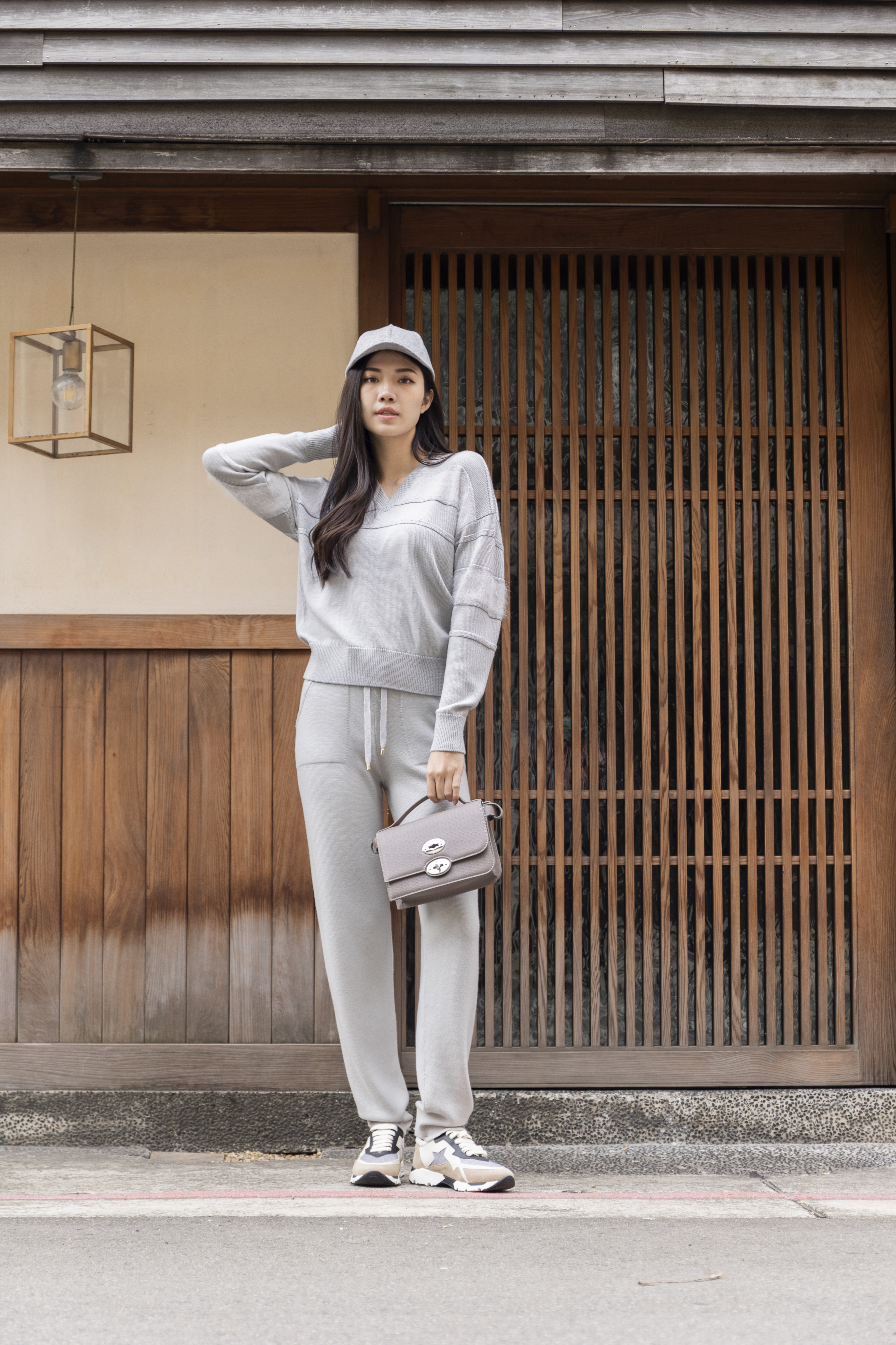 LORENA ANTONIAZZI 毛料褲(淺灰)