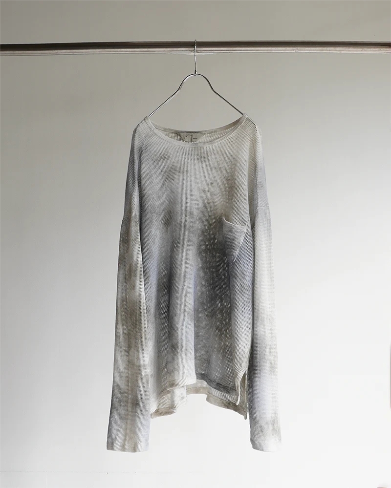 ANCELLM 25SS MARBLING MESH LS T-SHIRT ANCELLM◇25SS/MESH LS T