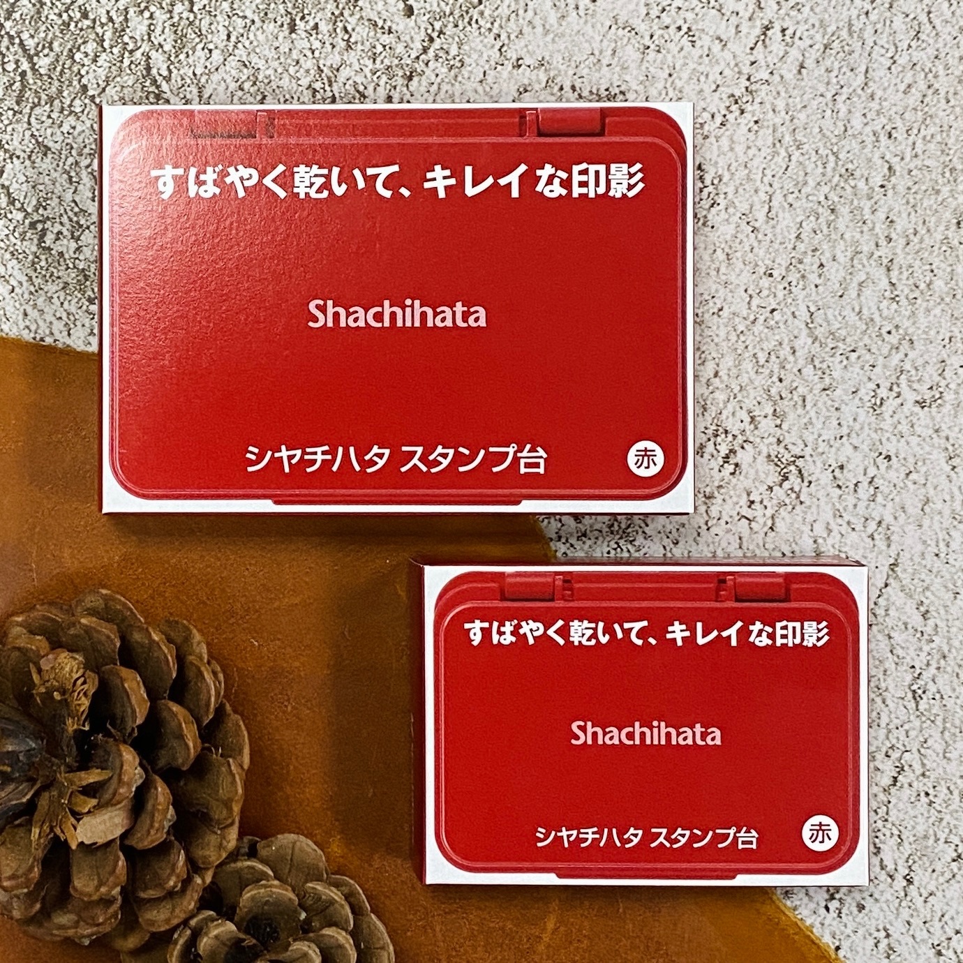 日本 Shachihata｜油性速乾印台 紅