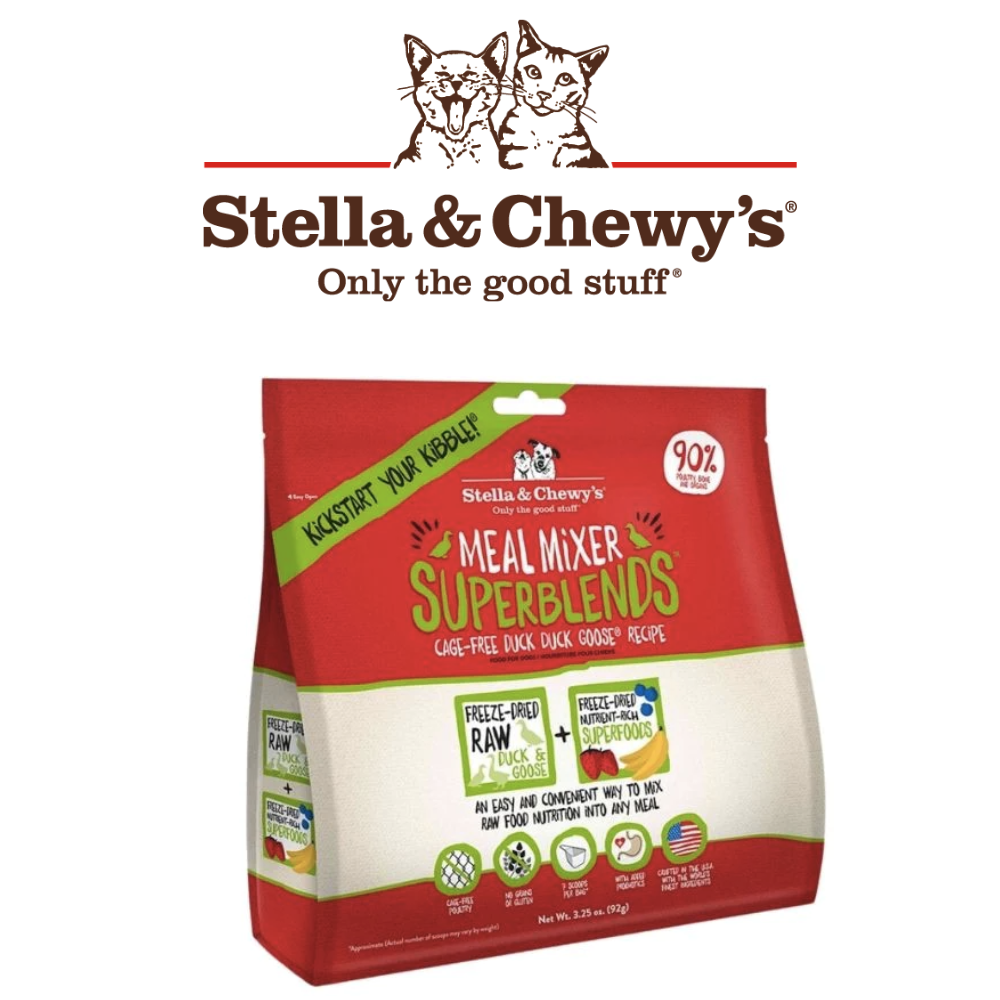 Stella & Chewy‘s-美國凍乾狗糧 - 超級乾糧伴侶系列 - 放養鴨配方 (3.25oz/ 16oz)