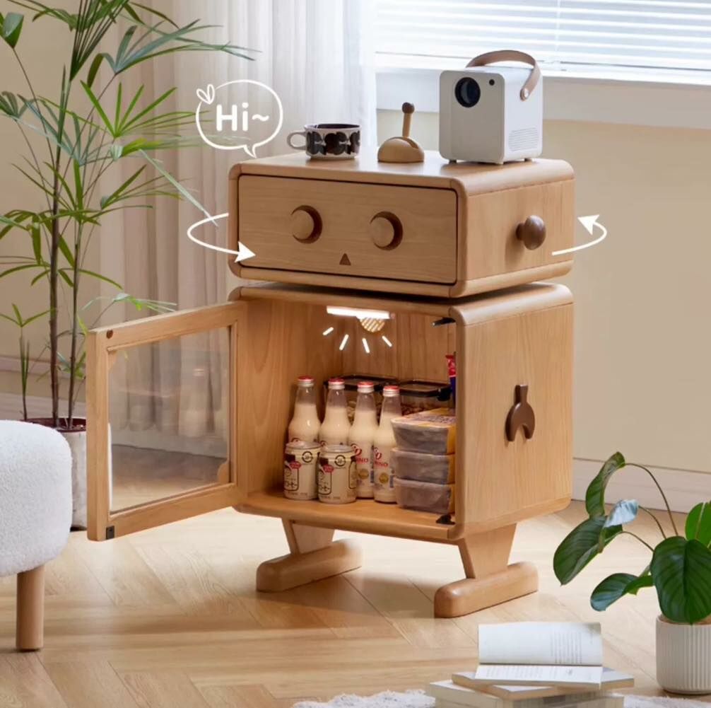 robot wood storage box no.2