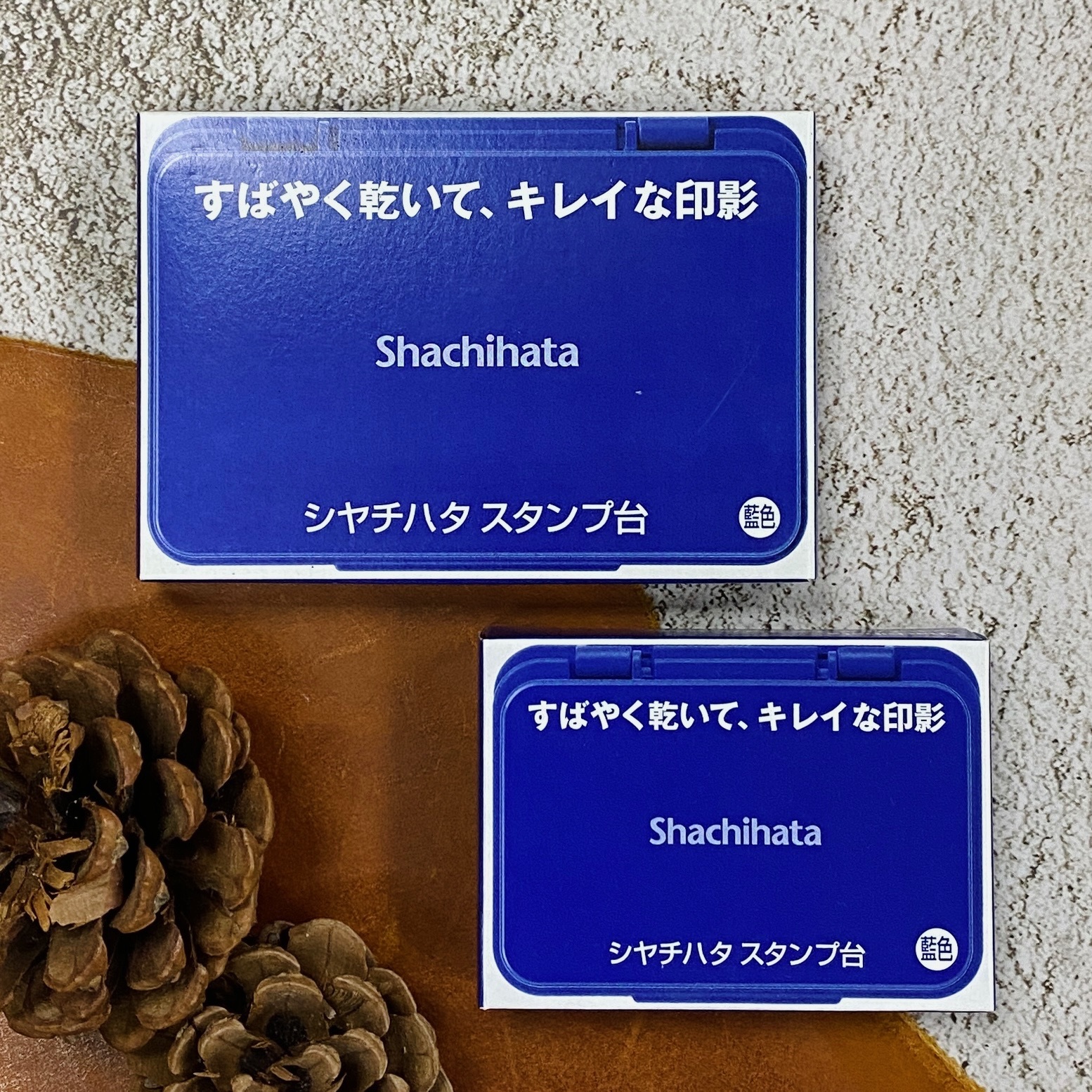 日本 Shachihata｜油性速乾印台 藍