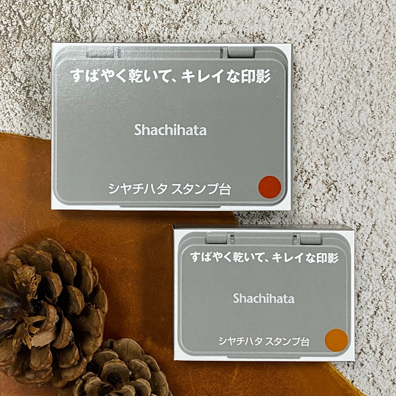 日本 Shachihata｜油性速乾印台 褐